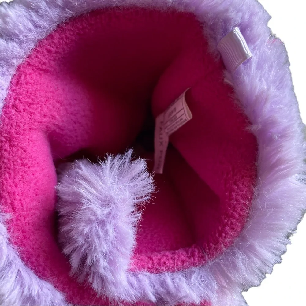 Carter’s Purple Monster Toddler slippers Size 9-10